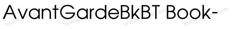 AvantGardeBkBT Book字体转换